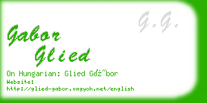 gabor glied business card